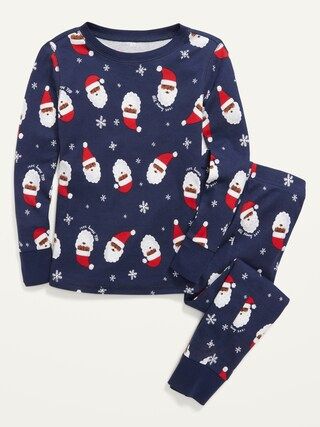 Gender-Neutral Matching Santa Claus Snug-Fit Pajama Set For Kids | Old Navy (US)