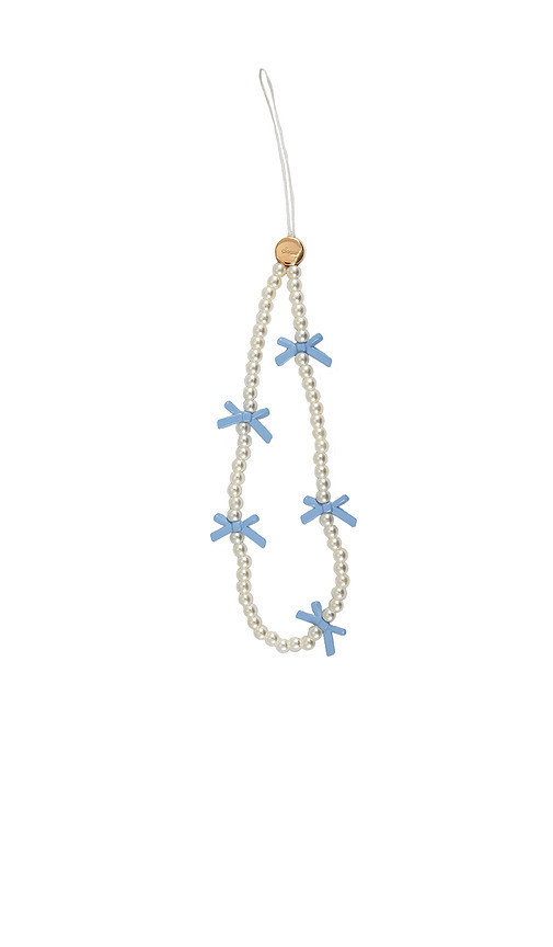 Sonix Beaded Phone Charm in Blue Bows. Size all. | Revolve Clothing (Global)