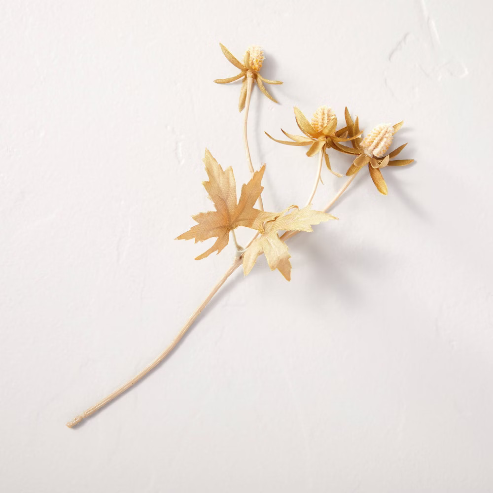 10"" Faux Bleached Thistle Flower Stem - Hearth & Hand with Magnolia | Target