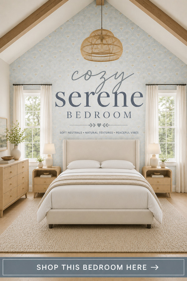 Create a cozy serene bedroom you'll never want to leave