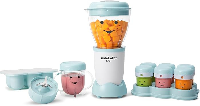 NutriBullet NBY-50100 Baby Complete Food-Making System, 32-Oz, White, Blue, Clear | Amazon (US)