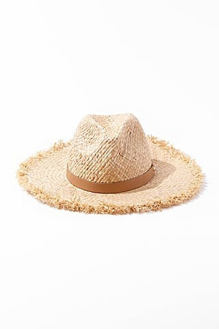Forever 21 Straw Fedora Hat , Natural/tan | Forever 21 (US)