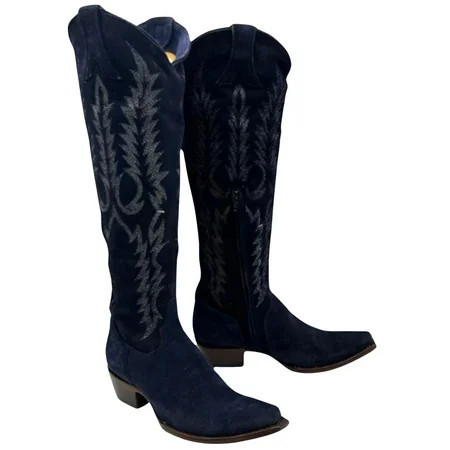 Old Gringo Women s Mayra Tall Western Boot Snip Toe Navy 7 1/2 M US | Walmart (US)