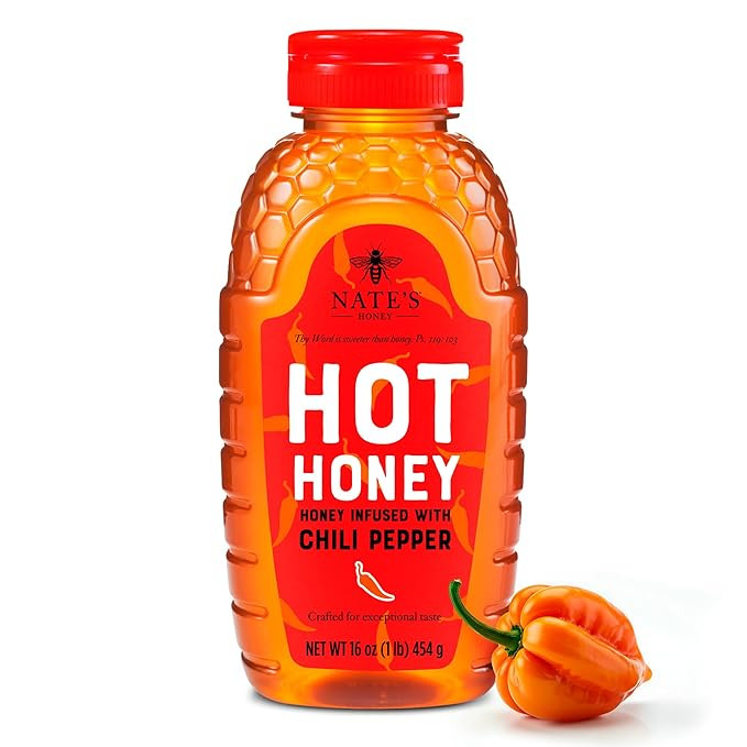 Nate's Hot Honey - 100% Pure Honey Infused with Habanero Chili Pepper Flakes, Award-winning Taste... | Amazon (US)