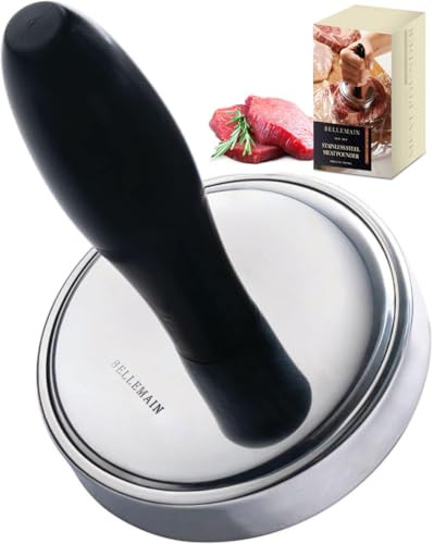 Bellemain Meat Pounder Flattener, Easy-Grip Meat Tenderizer, Stainless Steel Meat Mallet for Cook... | Amazon (US)