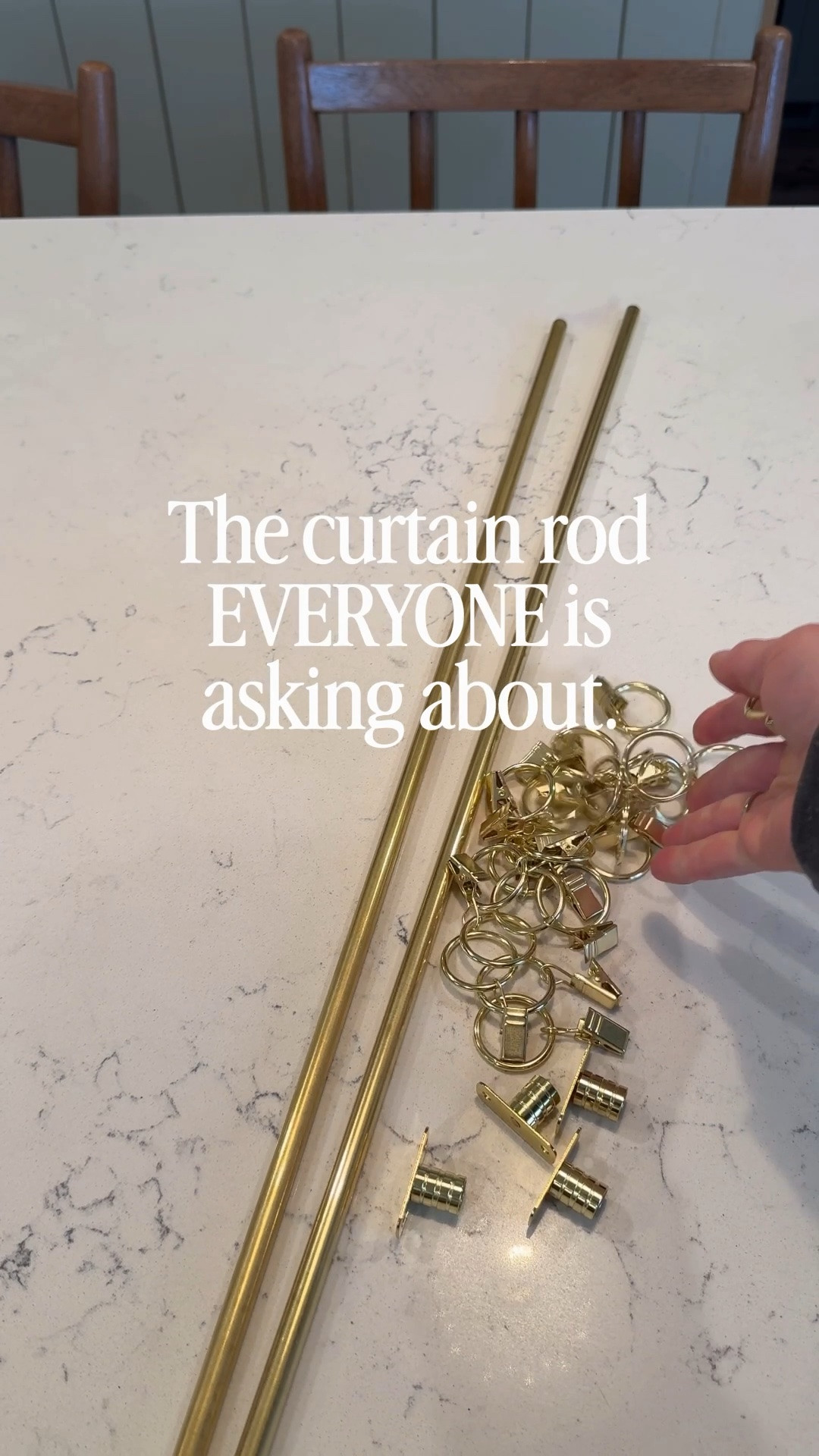 I made my own brass curtain rods using affordable Amazon parts and saved hundreds compared to custom. This simple DIY setup completely transformed my kitchen windows for a cozy cottage vibe 💛

#LTKHome #LTKSaleAlert