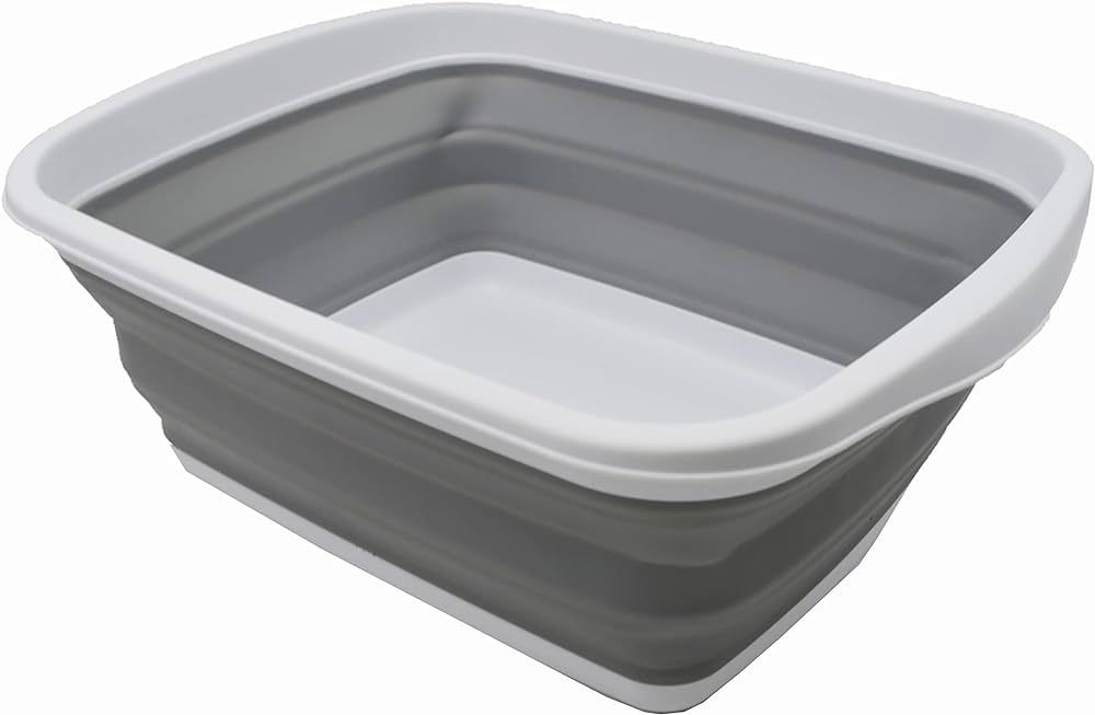 SAMMART 10L (2.6 Gallons) Collapsible Tub - Foldable Dish Tub - Portable Washing Basin - Space Sa... | Amazon (US)