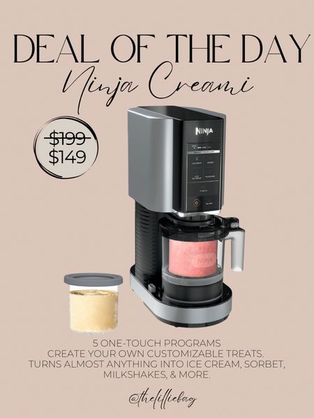 SALE alert✨🤩! Ninja Creami is now $50 off! This thing is awesome - can turn almost anything into ice cream, milkshakes, sorbets and more🍨🍦! We are LOVING ours! Cannot rec enough! Even having some for breakfast! Will share recipe on my feed! 

@walmart #walmartpartner 
Walmart find. Deals of the day. Ice cream maker. Summer treats. Ninja. Kitchen appliances. 

#LTKHome #LTKFamily #LTKSaleAlert