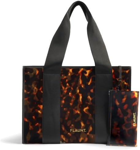 FLAUNT Everyday Tote Bag with Phone Pouch for Women - Lightweight, Airline Approved, Easy To Carr... | Amazon (US)