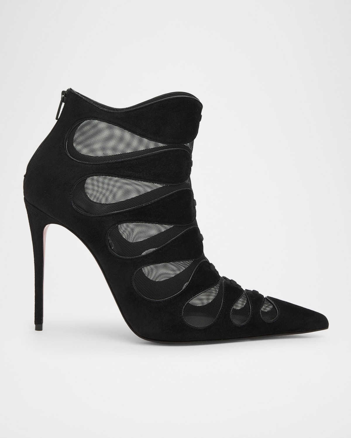 100mm Circus Max Suede and Mesh Ankle Boots | Neiman Marcus