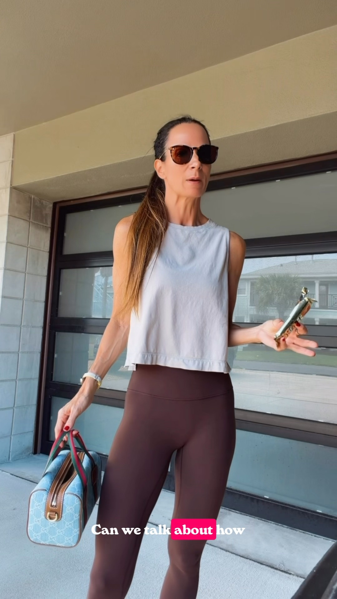 One outfit. A very full day. 🤎

Gym first, straight to the office, running around handling all the things… and ending the day with acupuncture. Because apparently we’re doing wellness at both ends of the schedule. 😂

This is exactly why I love an activewear look that doesn’t look like it has to stay at the gym. Add the sunnies, a cute bag and a few accessories and we’re officially calling it an outfit.

Gym → office → busy day → acupuncture. ✔️

#AthleisureStyle #BusyDayStyle #Over40Style #EverydayStyle #OOTDInspo

#LTKdayinmylife #LTKgrwm #LTKootd