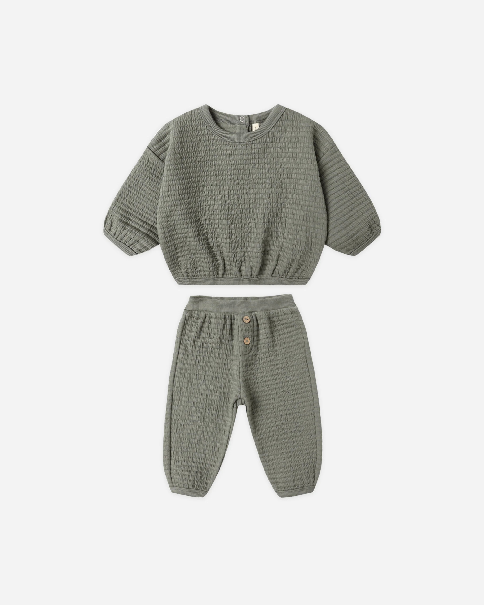 Textured Sweat Set Forest | Rylee + Cru