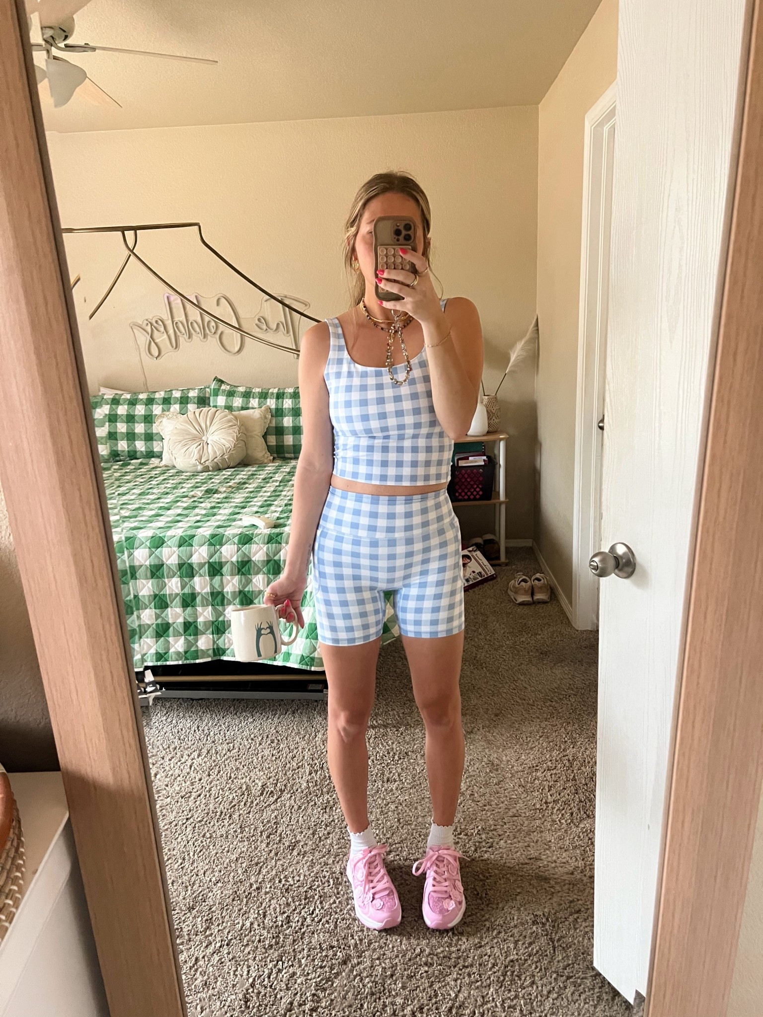 Matching athletic set from old navy! Comes in black too 

#LTKfitnessgoals #LTKActive