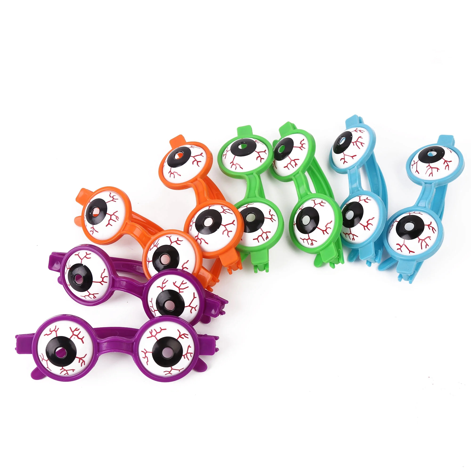 Halloween 6 Counts Bloodshot Eyes Glasses, Party Favors; Assorted Colors; by Way to Celebrate | Walmart (US)