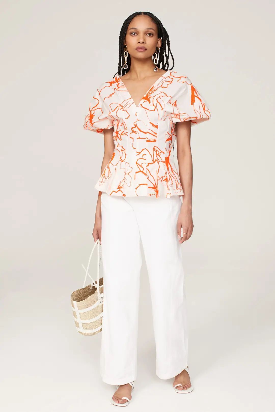 Floral Flutter Top | Rent the Runway