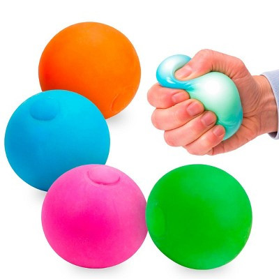Playbees Stress Balls 4-Pack - 2 Inch Soft Squeeze Balls - Sensory Fidget Toys for Kids and Adults, Hand Exerciser, Party Favors and Classroom Rewards | Target