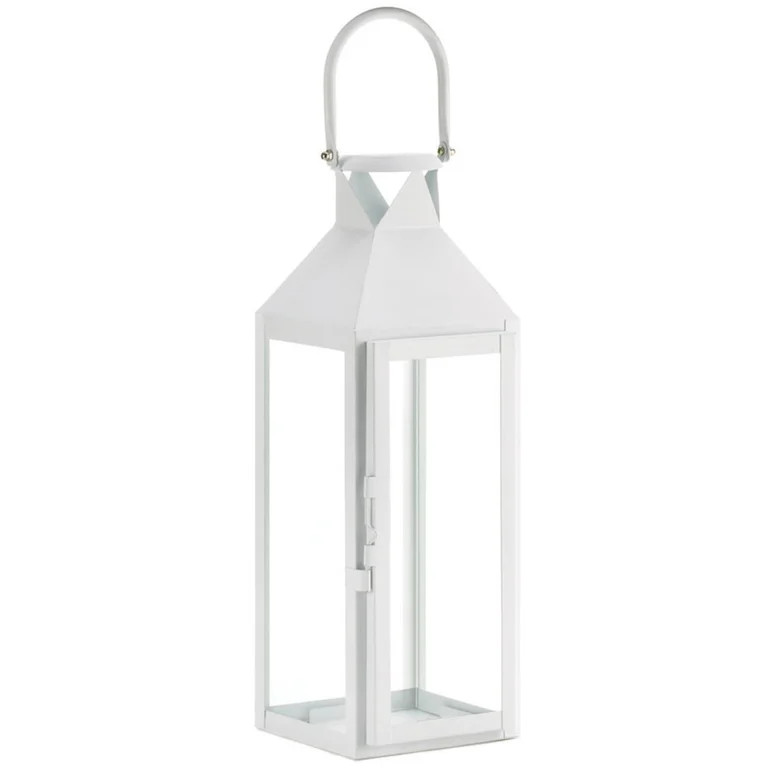 Home Locomotion White Manhattan Candle Lantern | Walmart (US)