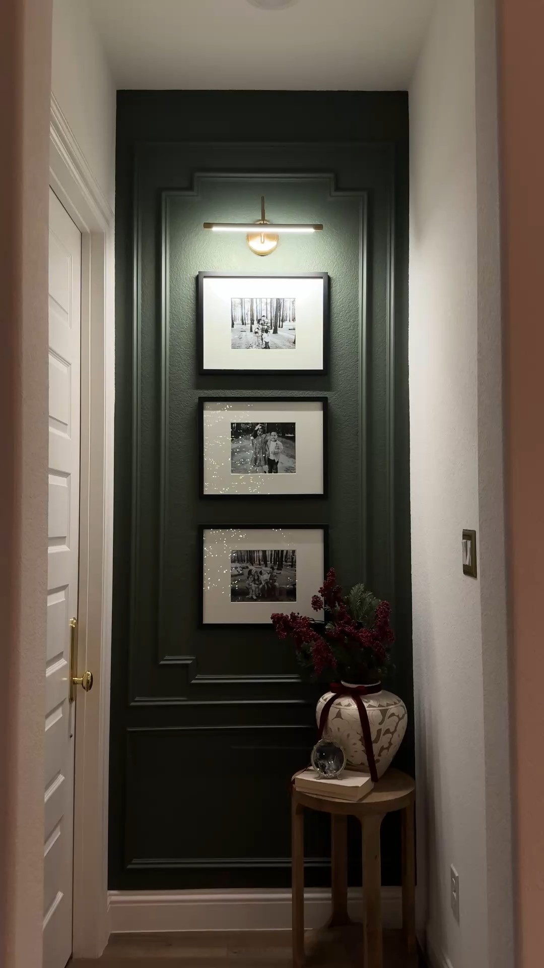 diy accent wall, hallway accent wall, small space diy, home diy project, wall molding diy, picture frame molding, classic home diy, accent wall ideas, hallway decor ideas, diy home improvement, traditional home style, cozy home details, architectural wall details, ltk home diy

#LTKHome
