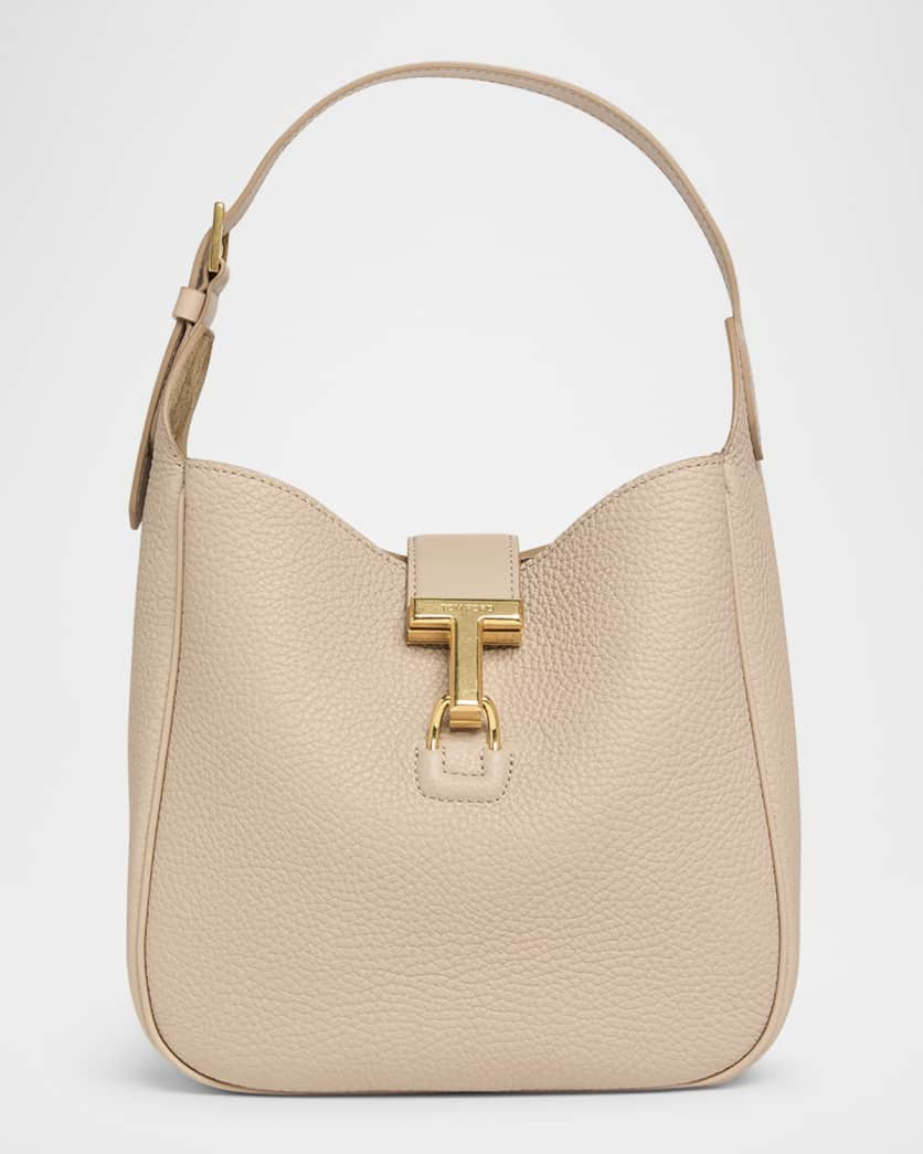 Monarch Small Hobo Bag in Grained Leather | Neiman Marcus