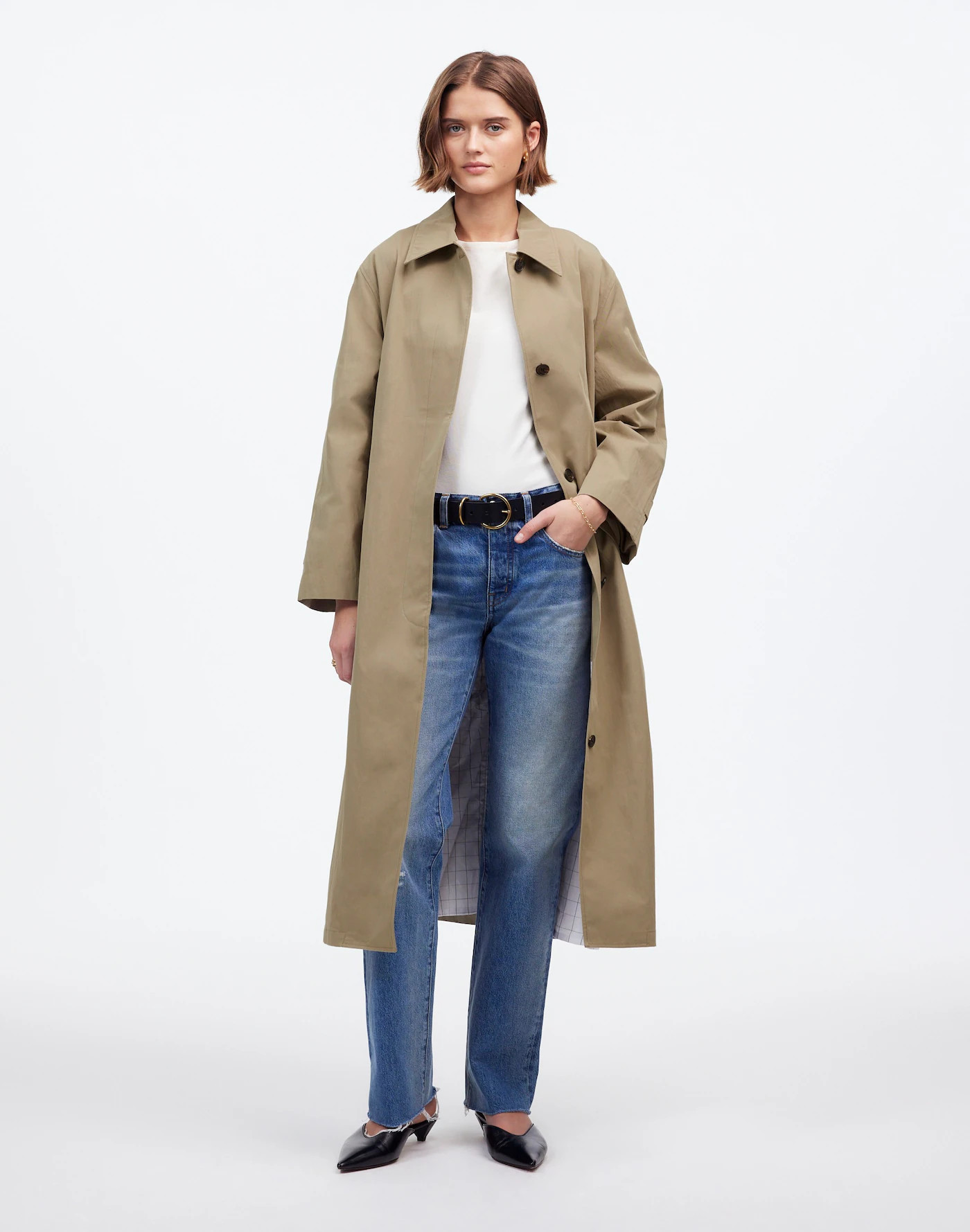 Single-Breasted Trench Coat | Madewell | Madewell