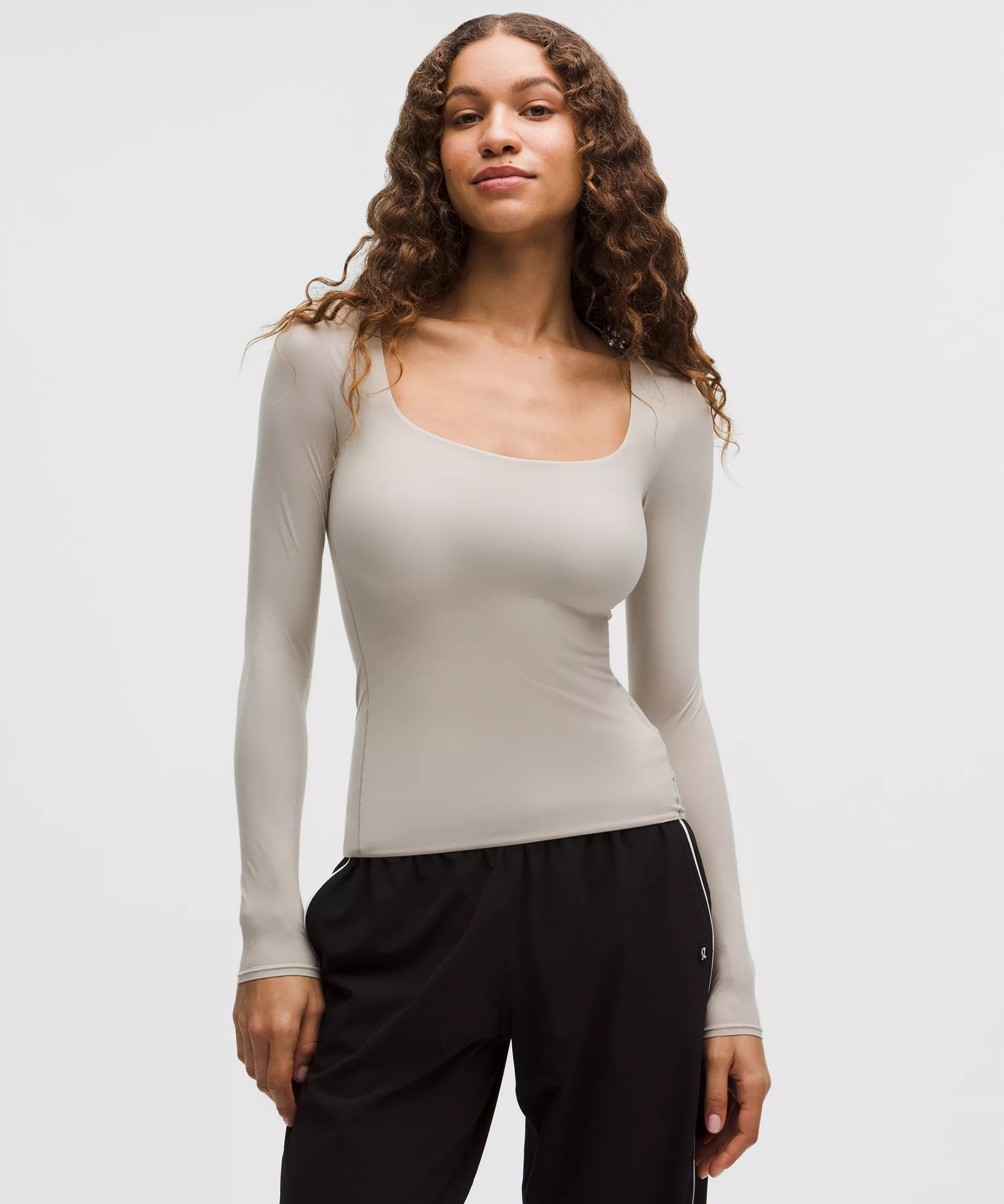 Wundermost Ultra-Soft Nulu Square-Neck Long-Sleeve Shirt | Lululemon (US)