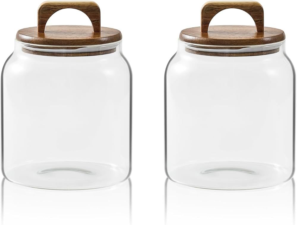 Sweejar Glass Jars for Laundry Room Organization, Half-Gallon Laundry Pods Container, Glass Food ... | Amazon (US)