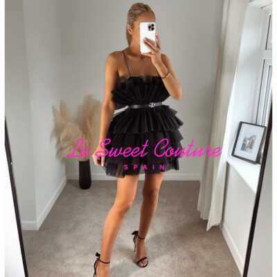 ZARA WOMAN NWT SS22 BLACK TULLE DRESS LIMITED EDITION ALL SIZES 2074/303 | eBay US