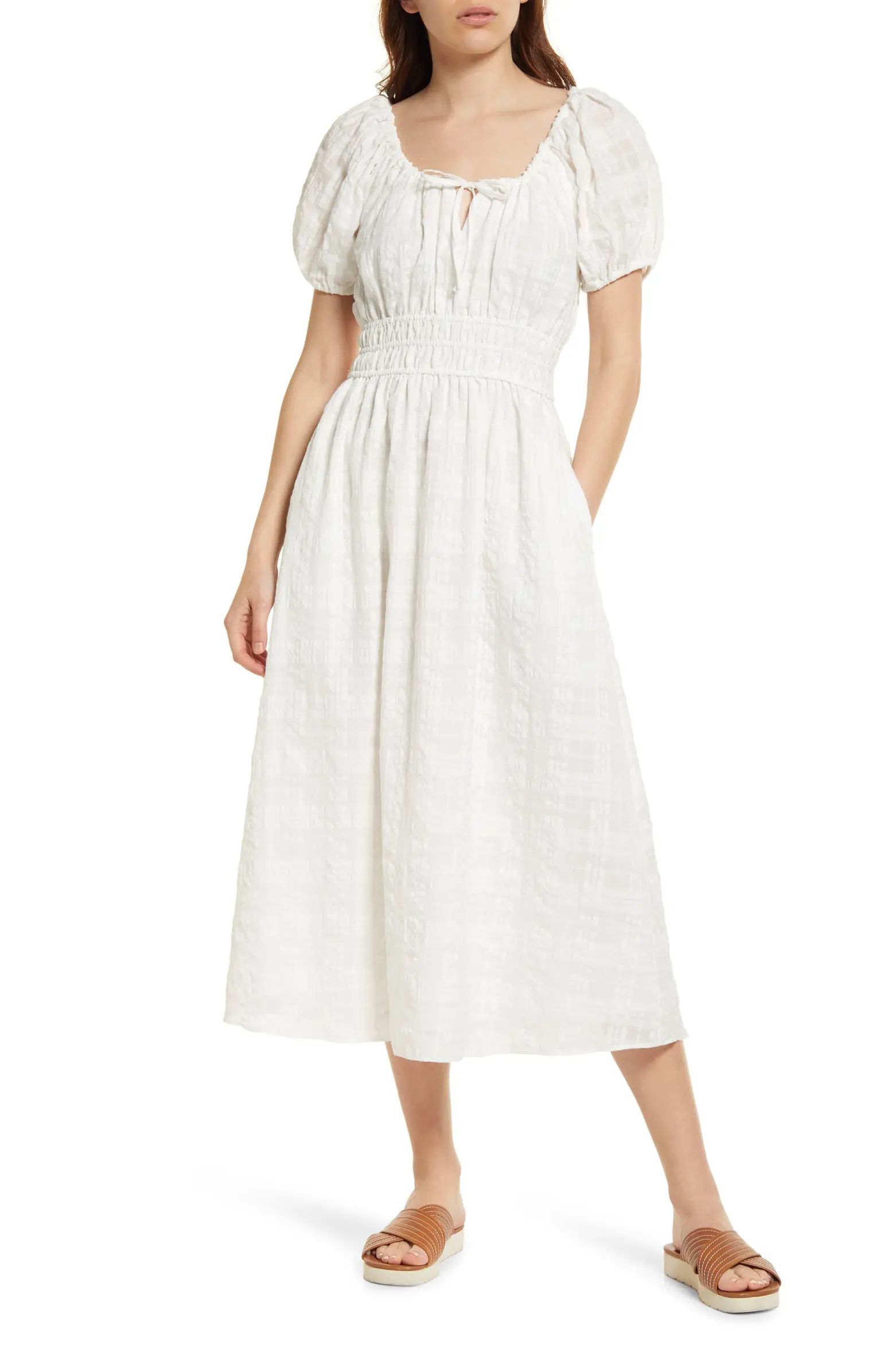 Madewell Check Seersucker Sophia Dress | Nordstrom | Nordstrom