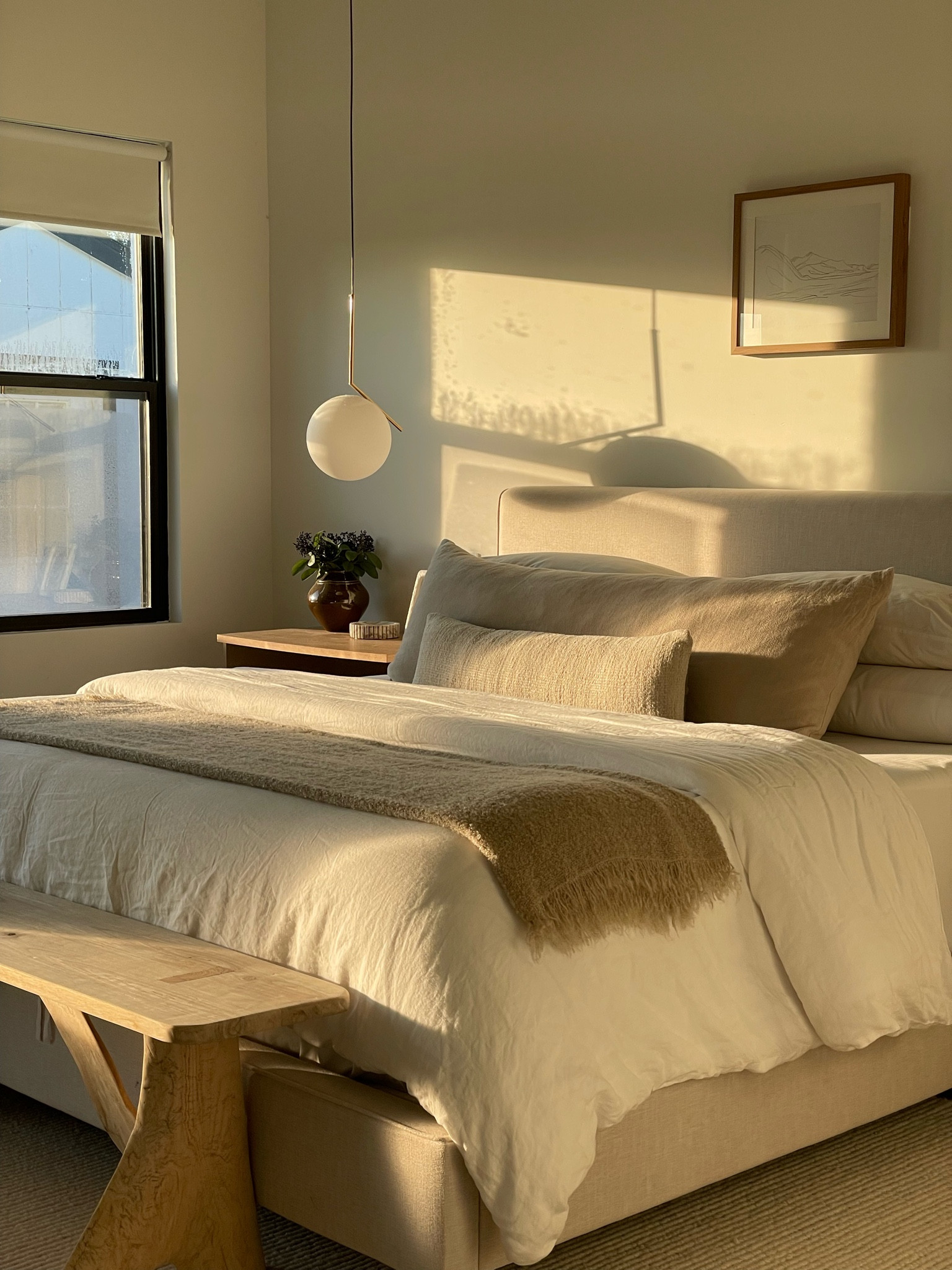 Glowy bedroom views ✨ 

Bed frame is from Living Spaces 

#LTKSeasonal #LTKStyleTip #LTKHome