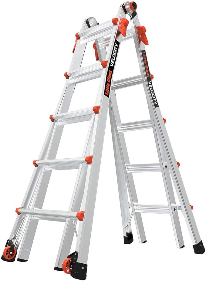 Little Giant Ladders, Velocity with Wheels, M22, 22 Ft, Multi-Position Ladder, Aluminum, Type 1A,... | Amazon (US)