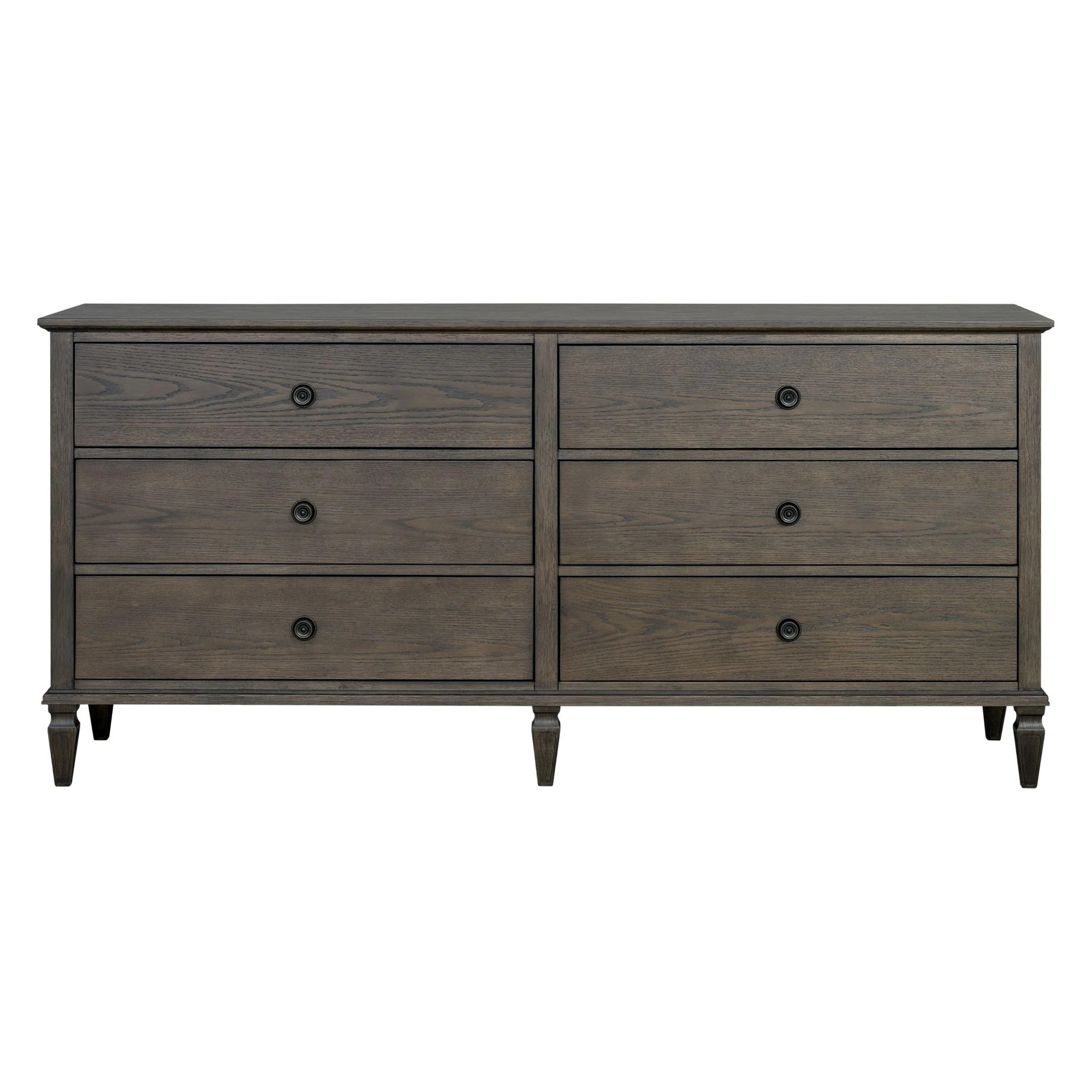Ricketts 6-Drawer Double Wide Wood Dresser | Wayfair North America