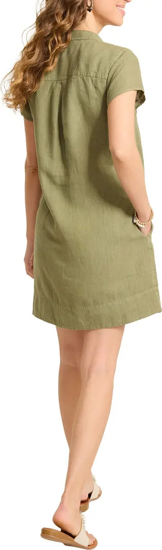 Two Palms Short Sleeve Linen Dress | Nordstrom