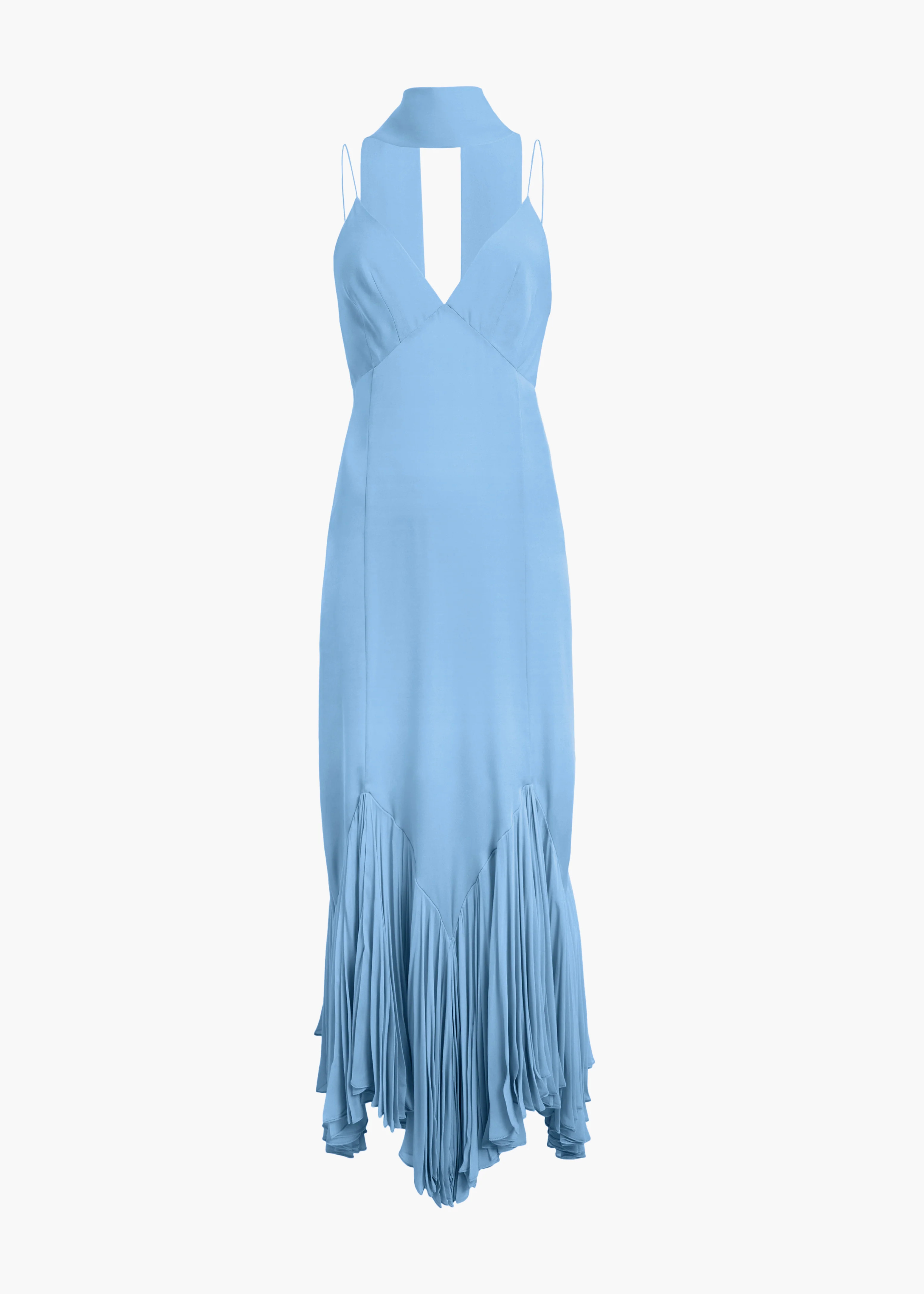 KHAITE - Candita Dress In Cornflower Blue | Khaite