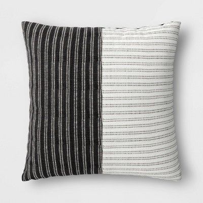 Oversized Outdoor Throw Pillow Woven Pieced Stripe Neutrals - Project 62™ | Target