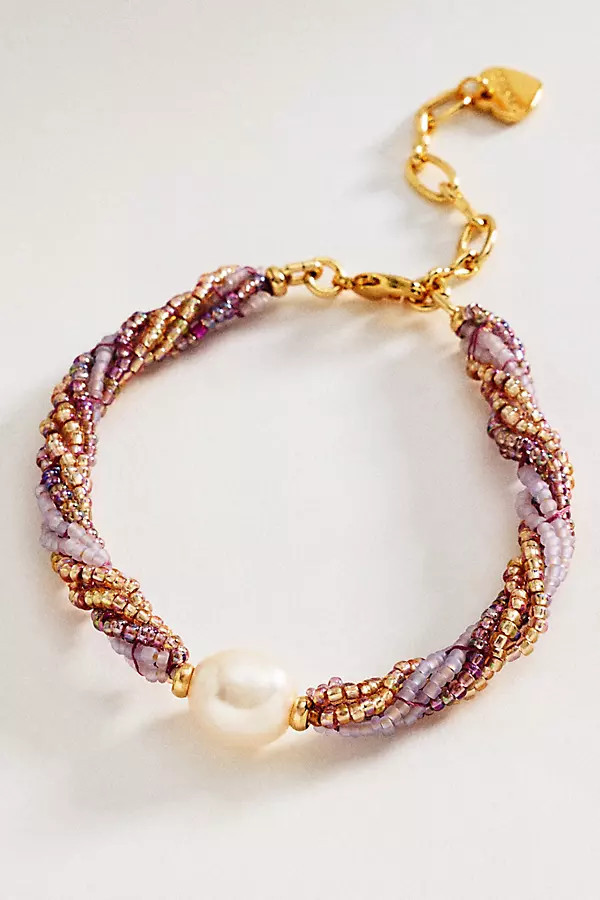 Twisted Bead Pearl Bracelet | Anthropologie (US)