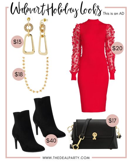 #walmartpartner

Holiday Look | Holiday Fashion | Holiday Outfit | Black Booties | Black Purse | Holiday Outfit Idea | Christmas Dress | Christmas Outfit | NYE Outfit 

#LTKSeasonal #LTKunder50 #LTKHoliday