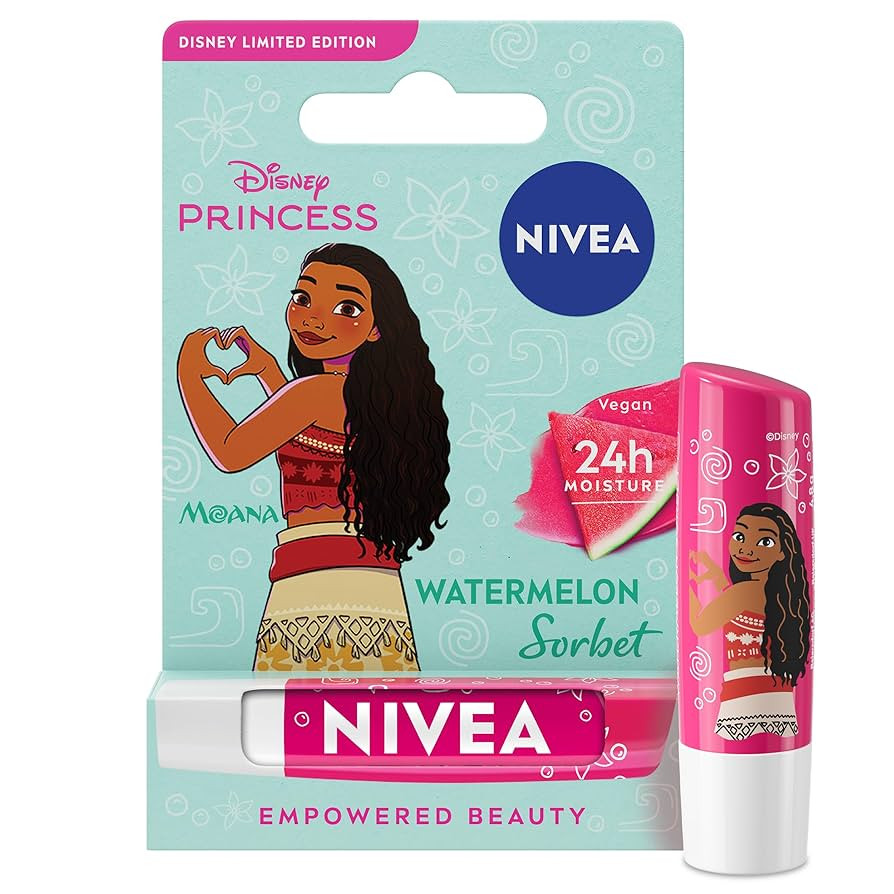 NIVEA Disney Princess Moana Limited Edition Watermelon Sorbet Lip Balm (4.8g), Unique Disney Prin... | Amazon (UK)