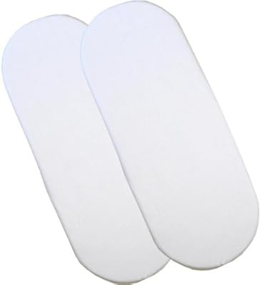 BabyPrem 2 Moses Basket Sheets Fitted White Cotton | Amazon (US)