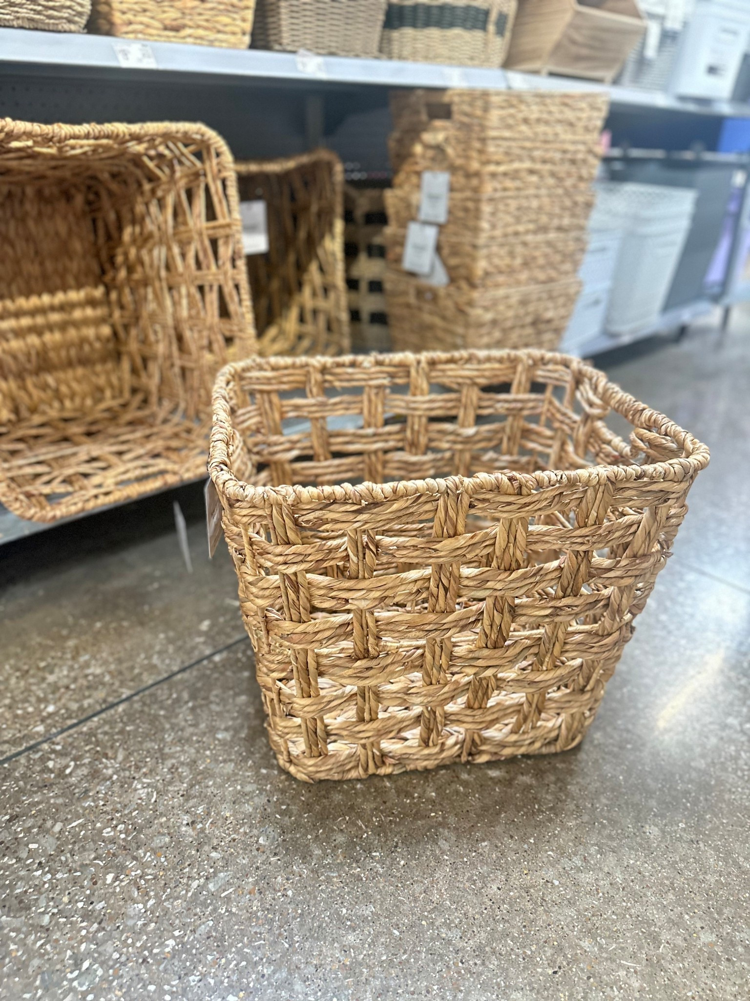 Loving this large woven basket!

So many great uses and such a great price for a basket this size. 

19”W x 16”D x 16”H

I think I will be adding 2 of these to the shelf in my laundry room for organization. 

It would also be great in a playroom or child’s room for toy storage. 

Office storage, closet storage, etc. 

#LTKHome #LTKFindsUnder50 #LTKFamily