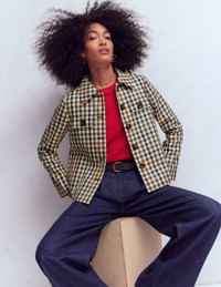 Click for more info about Gloucester Mac-Grey, Brown Multigingham