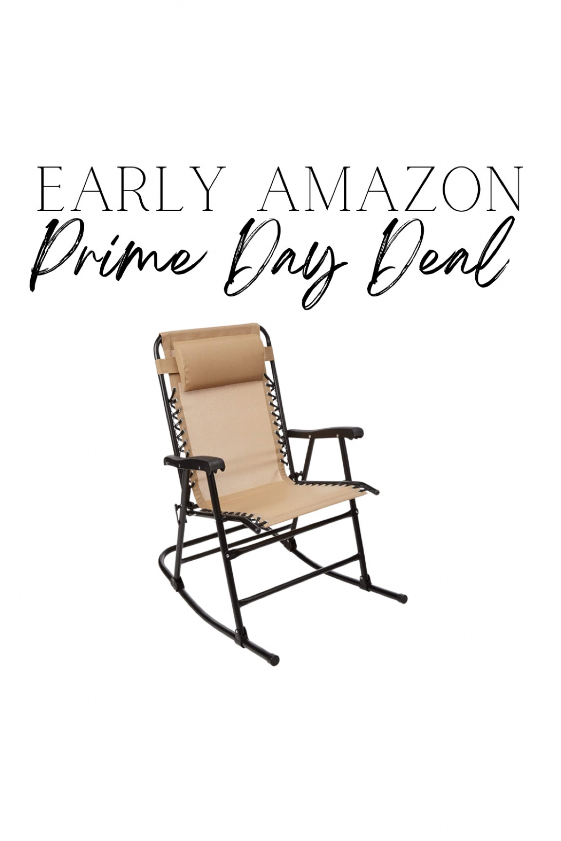 Early Amazon Prime Day Deal. Patio chair. Outdoor chair. Rocking chair. 

#LTKunder100 #LTKxPrimeDay #LTKsalealert