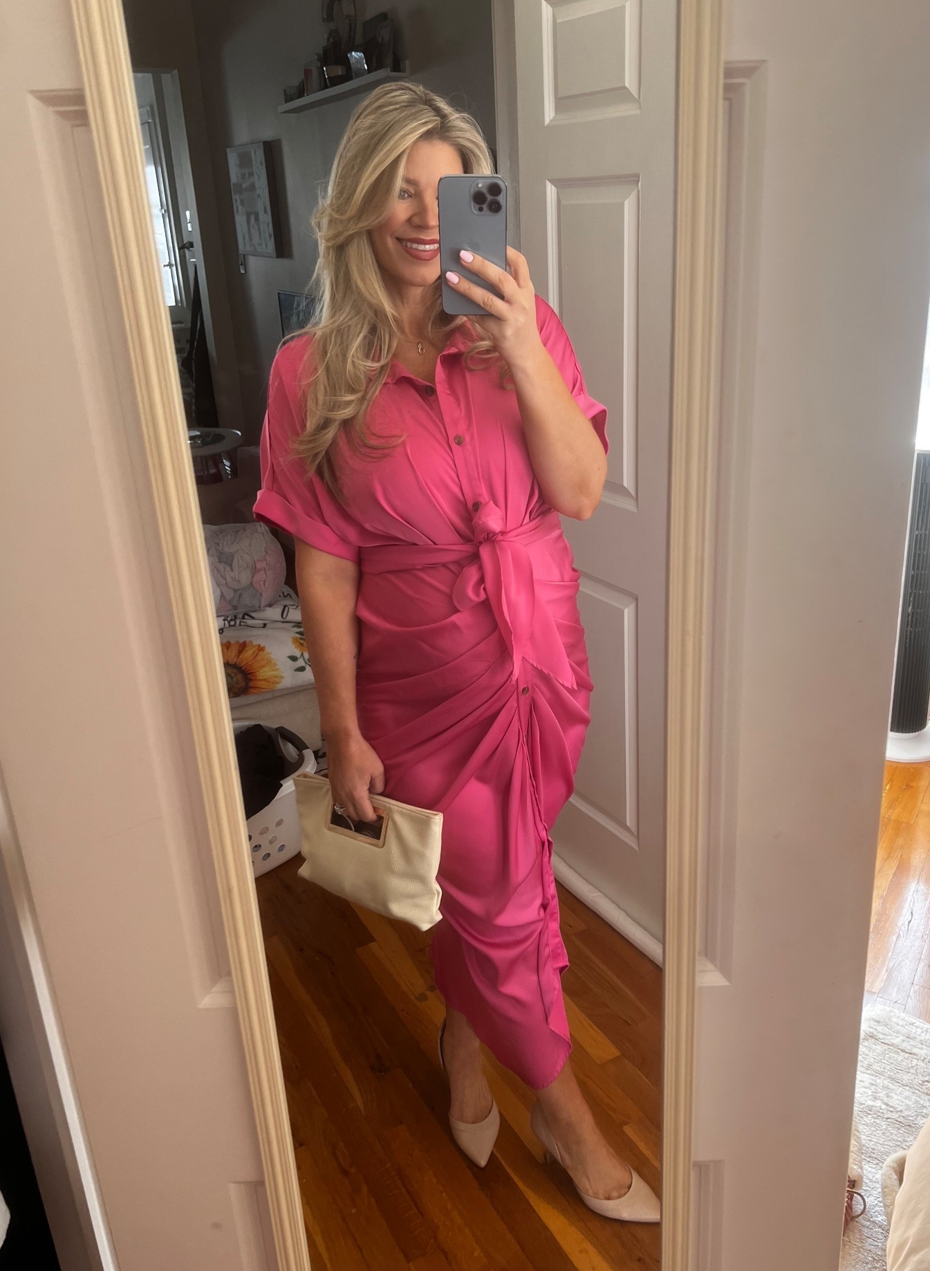 27 weeks pregnant and loving how comfy this non-maternity dress is!

#LTKBump #LTKMidsize #LTKmomlife