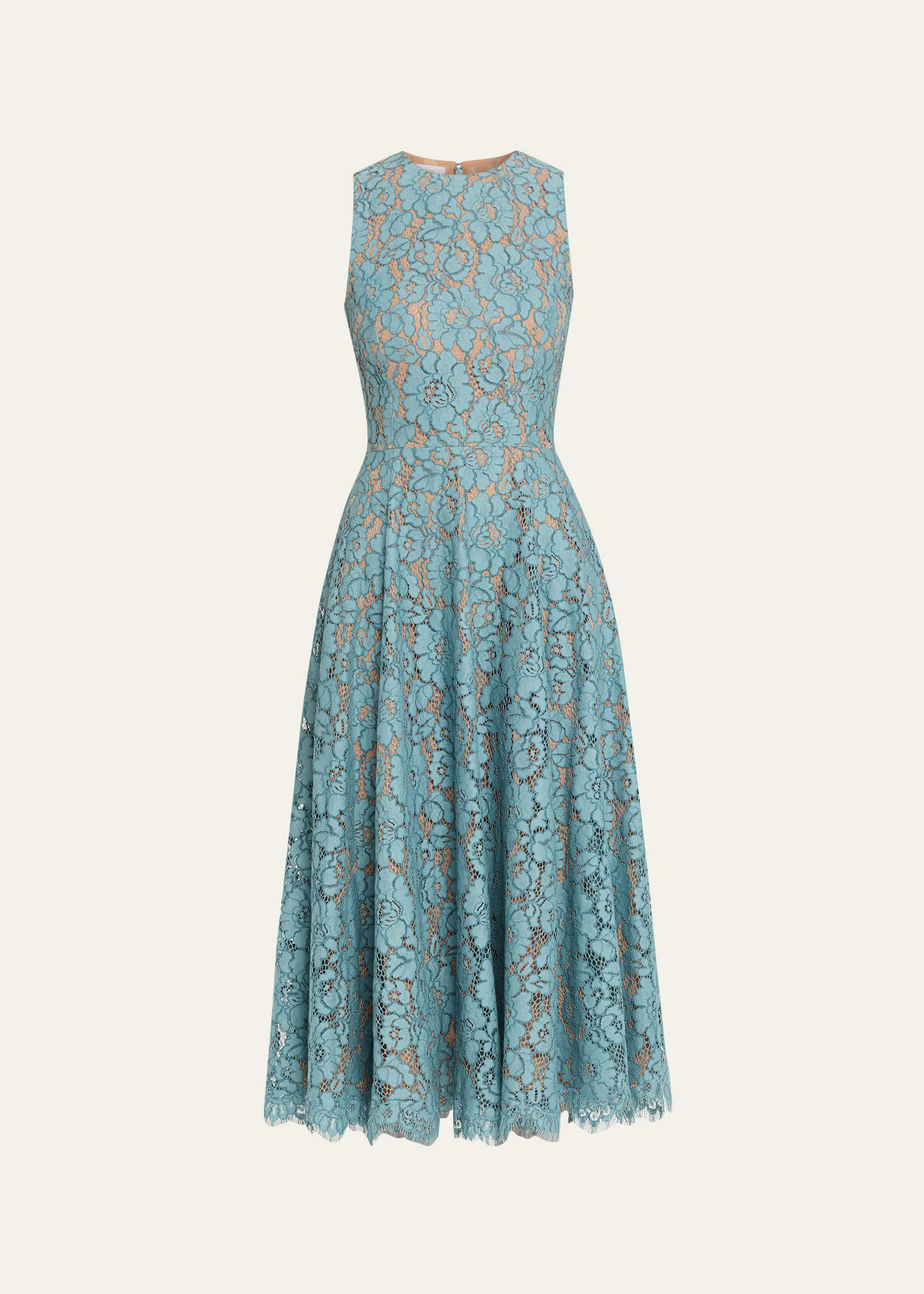 Michael Kors Collection Sleeveless Floral Lace A-Line Midi Dress | Bergdorf Goodman