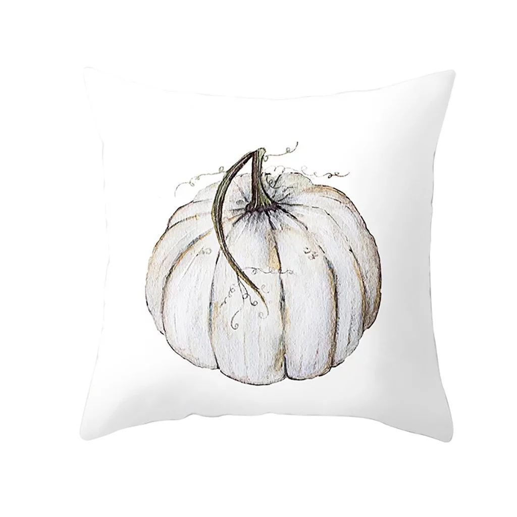 Fall Halloween Pumpkin Pillow Case Waist Throw Cushion Cover Sofa Home Decor | Walmart (US)