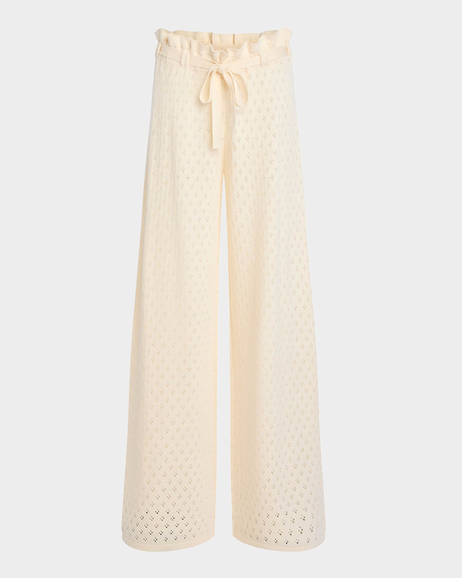 Mali Pointelle Knit Drawstring Pants | Neiman Marcus