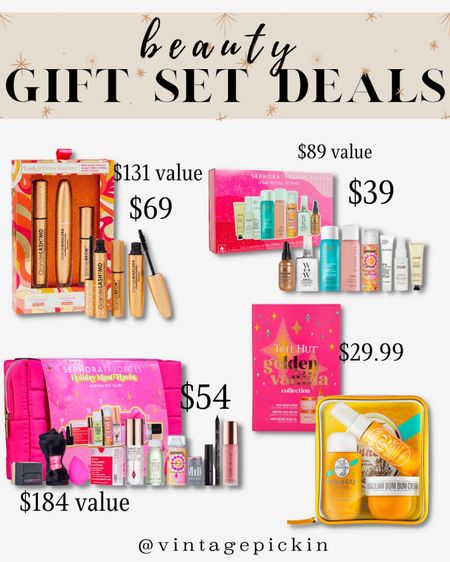 Christmas beauty gift set deals! 

#LTKbeauty #LTKHoliday #LTKGiftGuide