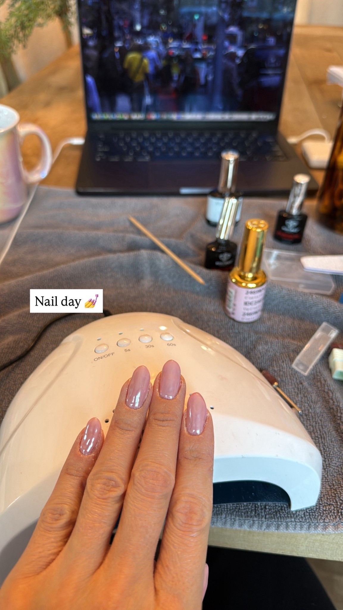 At home builder gel nails light pink chrome builder gel nail prep cuticle oil primer dehydrator uv lamp dust collector nail drill 

#LTKFindsUnder100 #LTKFindsUnder50 #LTKBeauty