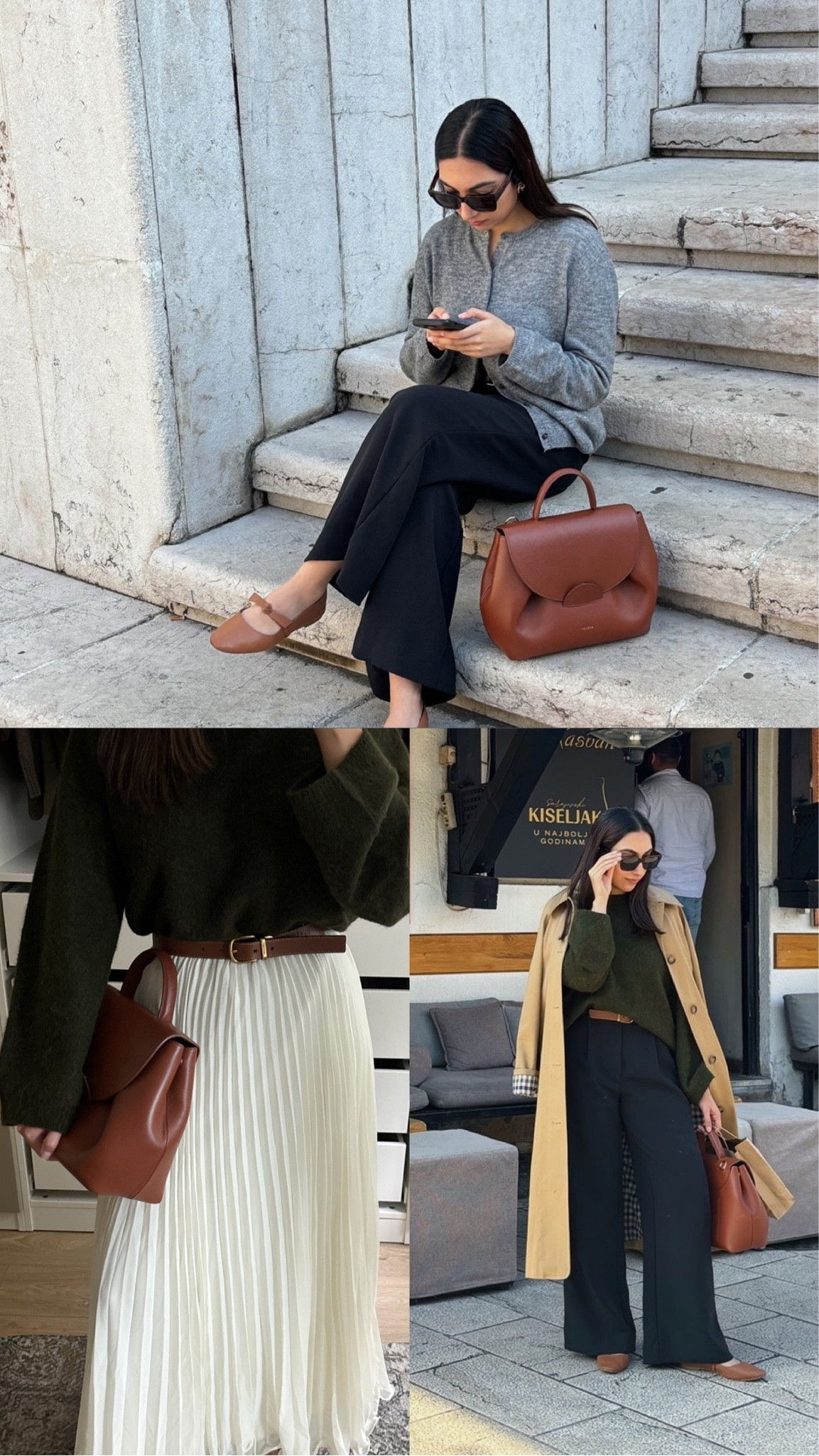 Autumn outfit inspo, capsule wardrobe, knit cardigan, knit jumper, pleated skirt, tan bag, trench coat, arket, coach, sezane, h&m, polene, monsoon 

#LTKeurope #LTKfindsunder50 #LTKSeasonal