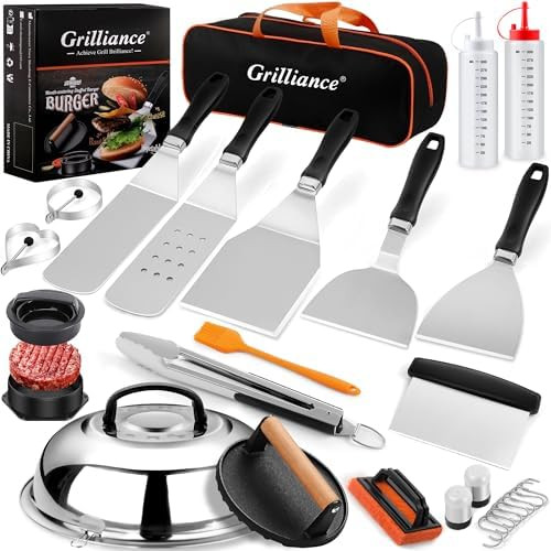 27pcs Griddle Accessories Kit for Blackstone, Professional Hibachi Flat Top Grill Tools, Enlarged... | Amazon (US)