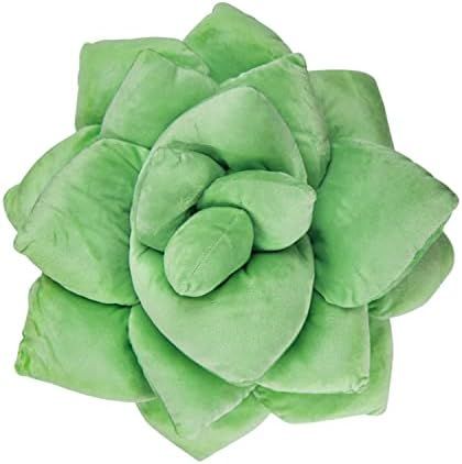 Green Philosophy Co. Plush Leaf Pillow - 3D Accent Succulent Leaf Throw Pillow for Couch Sofa Living | Amazon (US)